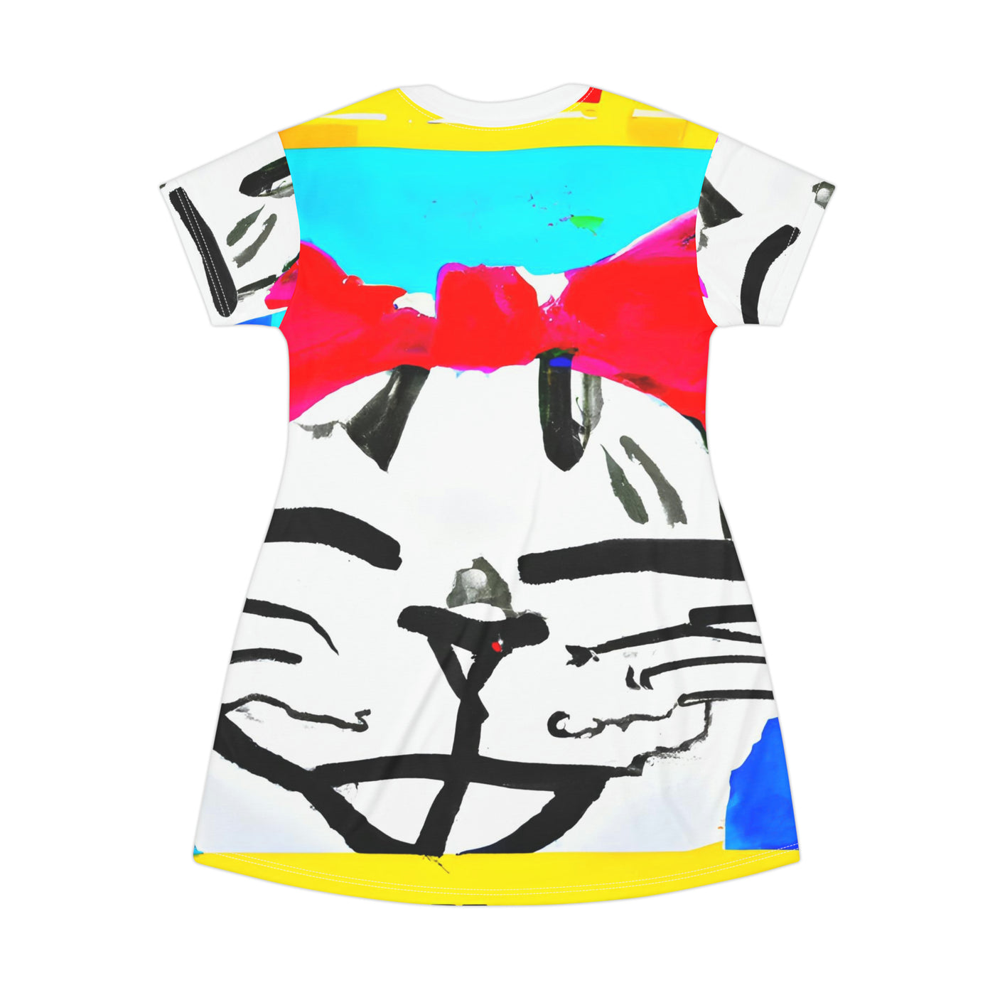 "Purrfect Pals: A Celebration of Happy Cats" T-Shirt Dress (AOP)