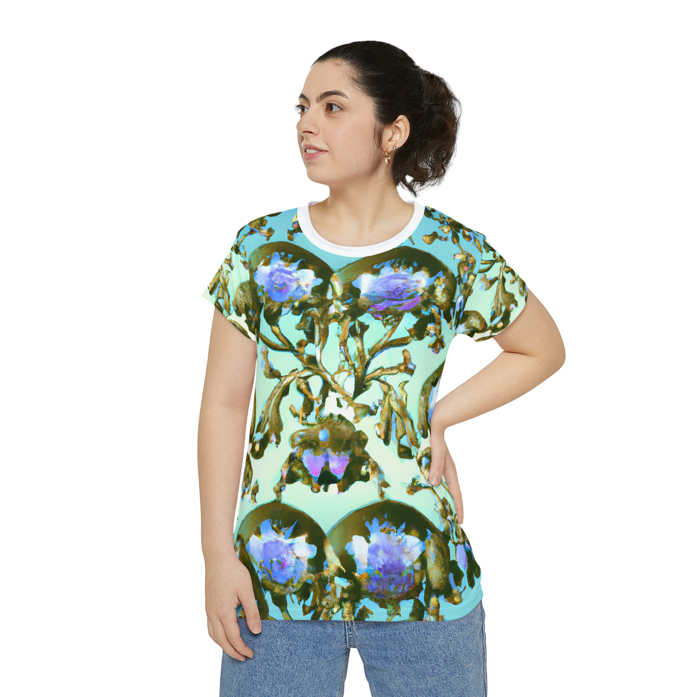 "Rugby Scrum of Color" Women's Short Sleeve Shirt