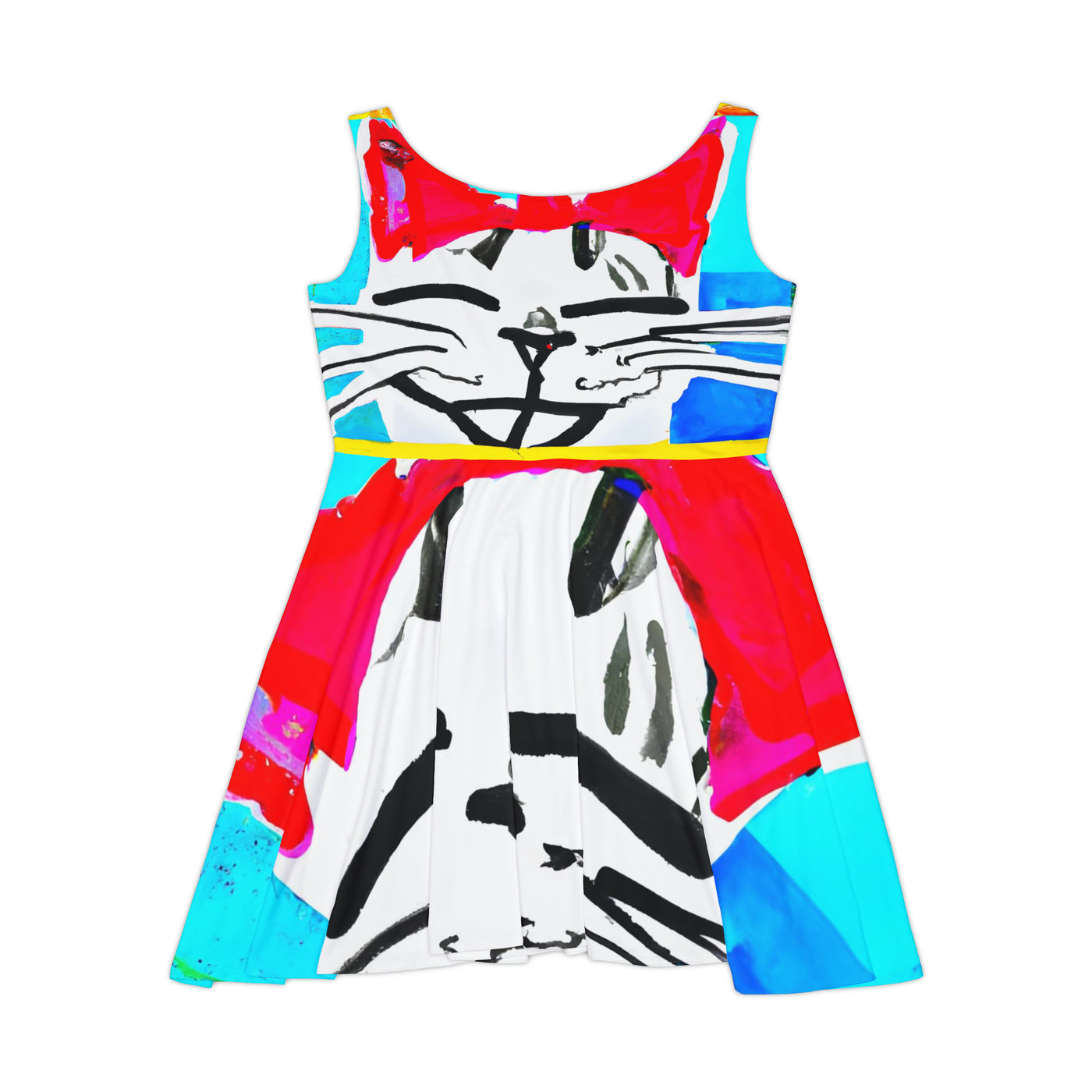 "Purrfect Pals: A Celebration of Happy Cats" Women's Skater Dress