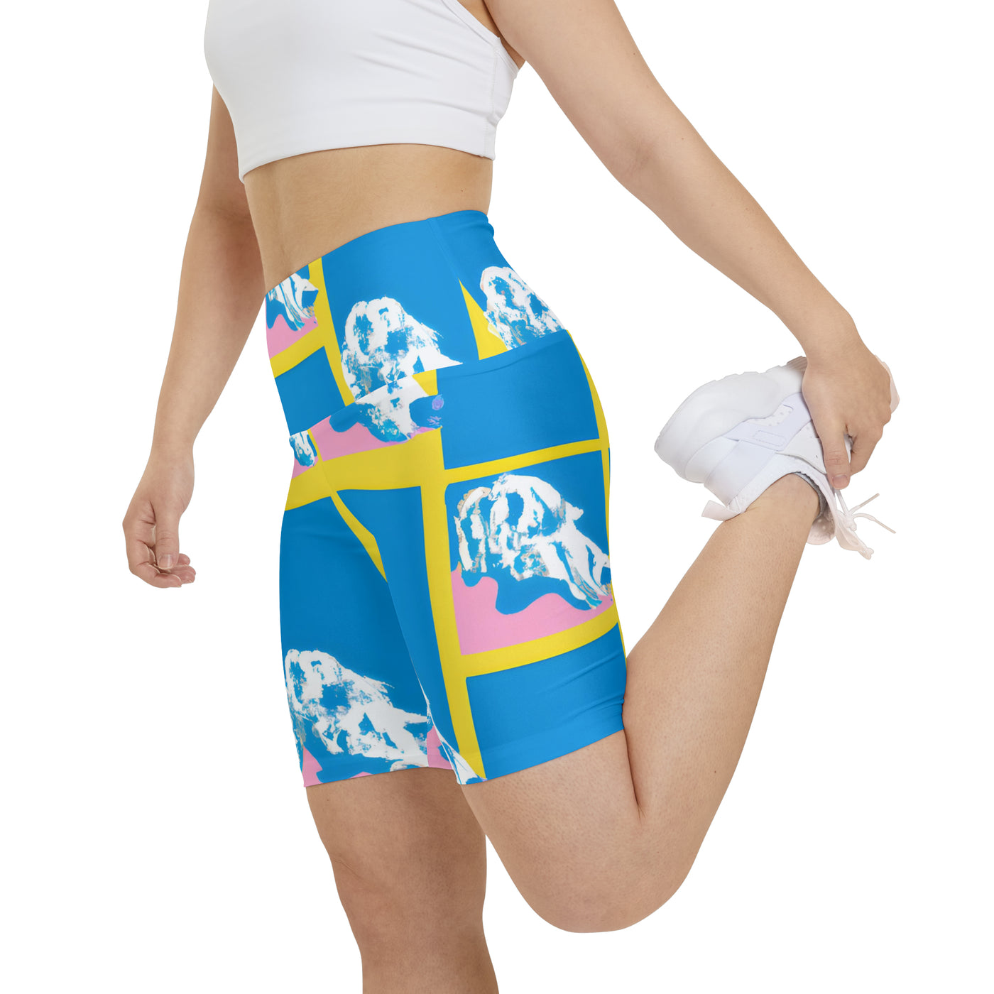 "Furrever Friends - A Celebration of Fun Doggy Adventures Women's Workout Shorts