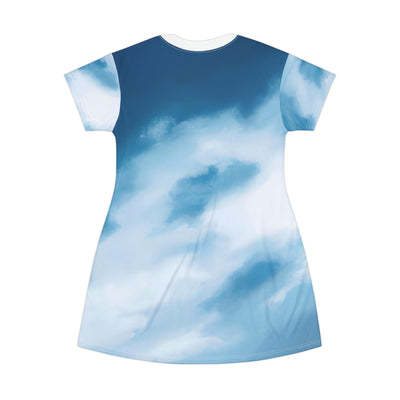 "Amazingly Awesome, Cloudy Skies!" T-Shirt Dress (AOP)