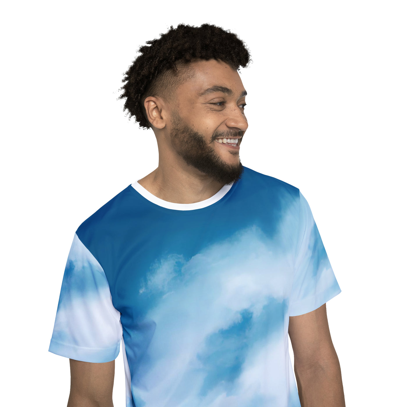 "Amazingly Awesome, Cloudy Skies!" Men's Sports Jersey