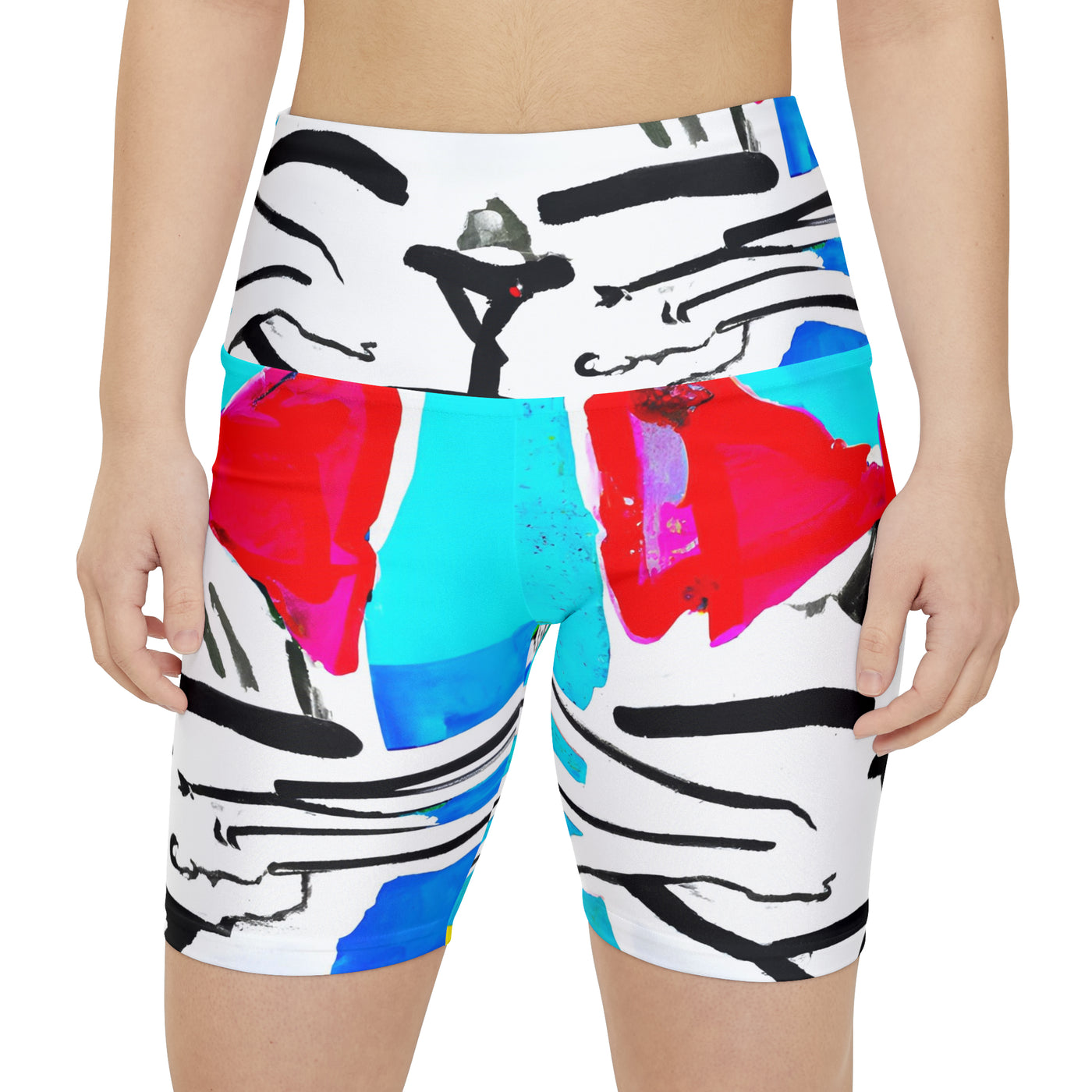 "Purrfect Pals: A Celebration of Happy Cats" Women's Workout Shorts