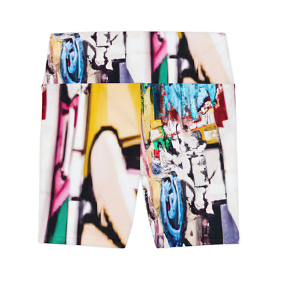 scape

"Clad in Urban Shimmers: A Glittering City Women's Workout Shorts