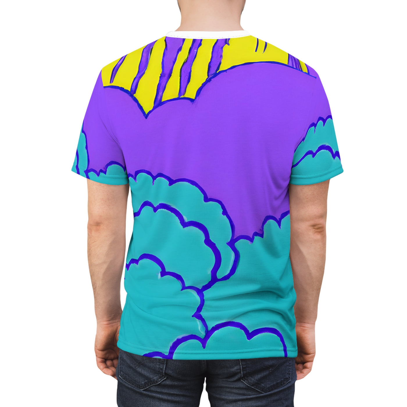 "Amazing Clouds of Colorful Joy!" Unisex Cut & Sew Tee