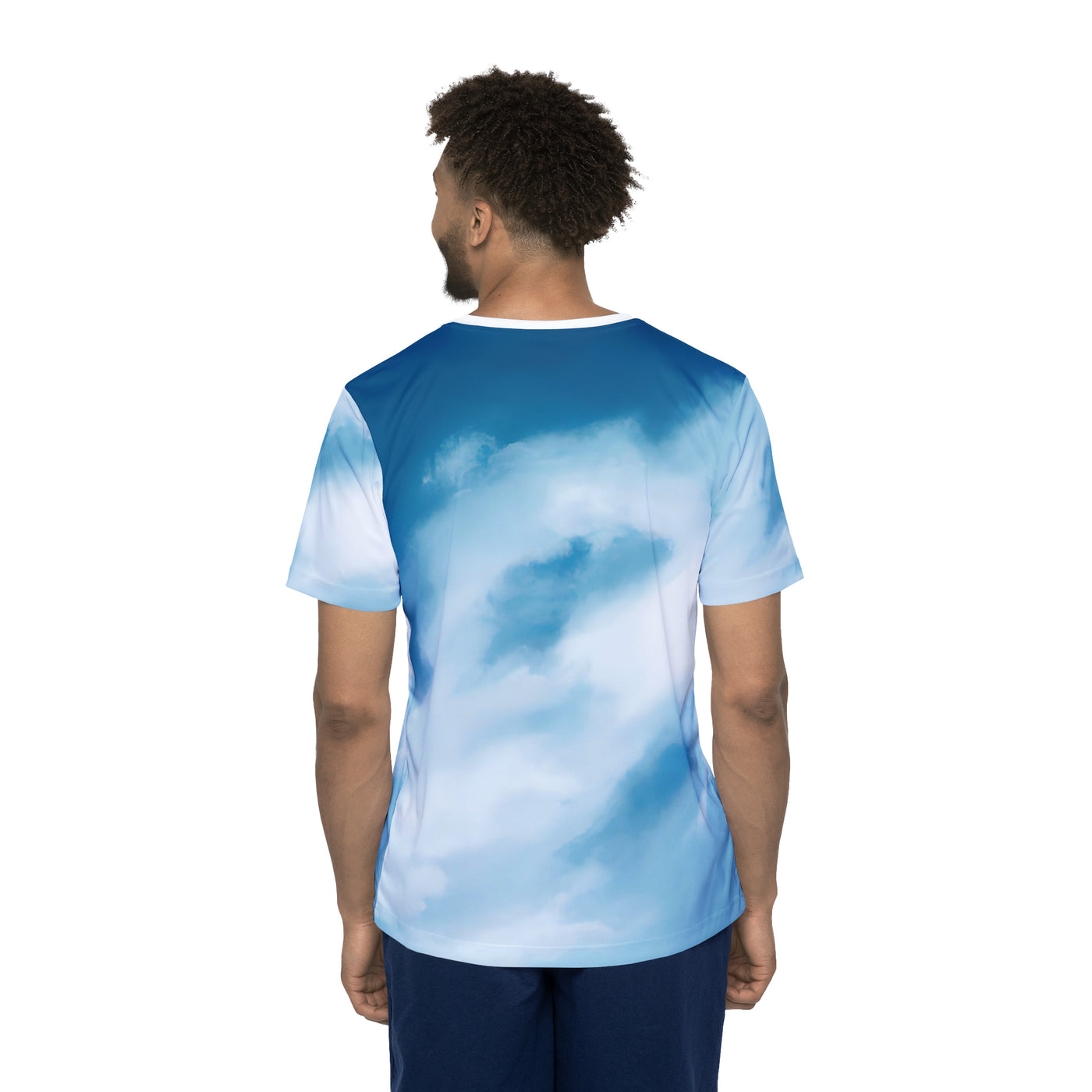 "Amazingly Awesome, Cloudy Skies!" Men's Sports Jersey