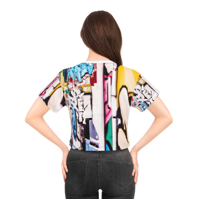 scape

"Clad in Urban Shimmers: A Glittering City Crop Tee (AOP)